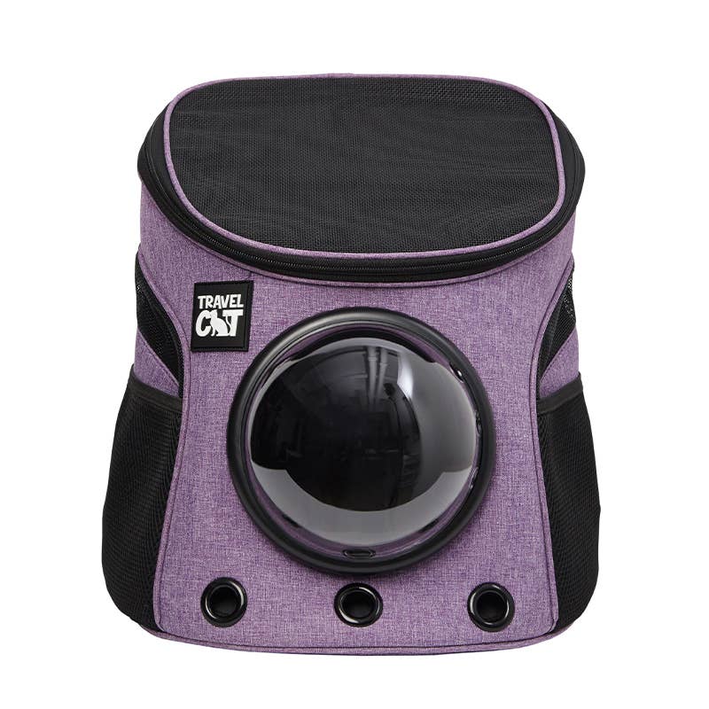 Travel Cat | Your Cat Backpack - "The Fat Cat" Mini Cat Backpack - Purple
